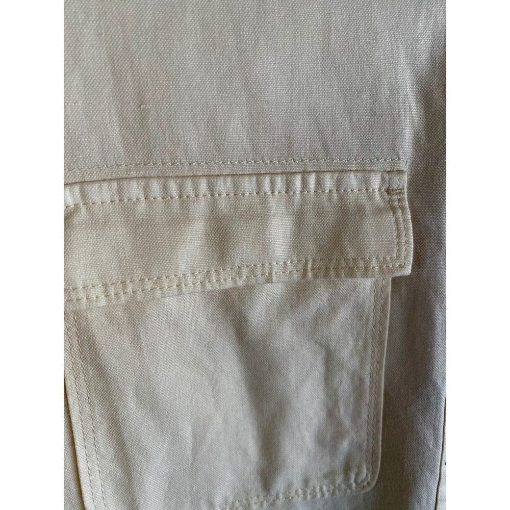 NEW Southern Tide Women's Kiara Maxi Dress Long Sleeve Belted Sand Sand White L - Picture 5 of 16